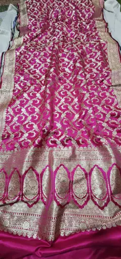Mashru Saree / Pink