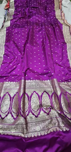 Mashru Silk Saree/Purple